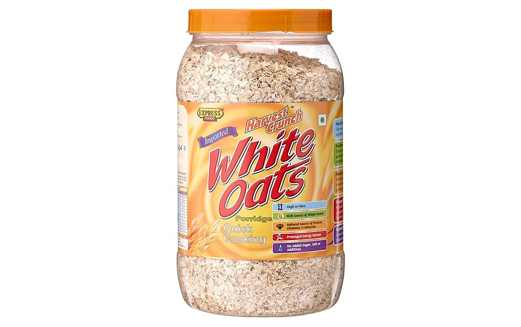 Express Foods Harvest Crunch, White Oats Porridge   Plastic Jar  800 grams